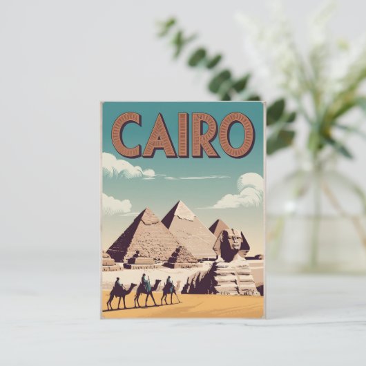 Kairo Vintag Postkarte (Stehend Vorderseite)