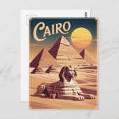 Kairo Vintag Postkarte (Vorne/Hinten)