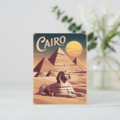 Kairo Vintage Postkarte (Stehend Vorderseite)