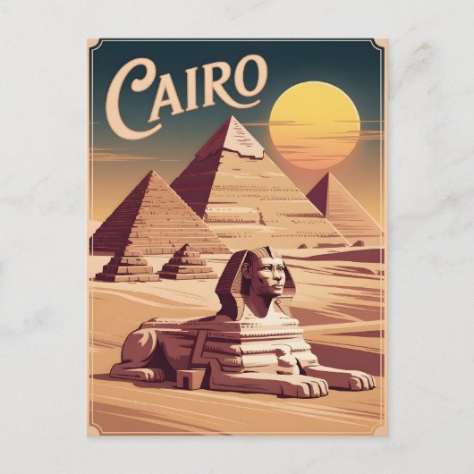 Kairo Vintage Postkarte (Vorderseite)