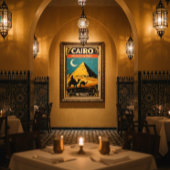 Kairo Vintage Reiseplakat – Retro Ägypten Pyramide Poster