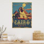 Kairo: Vintage Sphinx Poster (Küche)