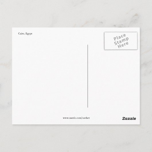 Kairoer Nacht Postkarte (Rückseite)