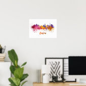 Kairoer Skyline im Wasser Poster (Heimbüro)