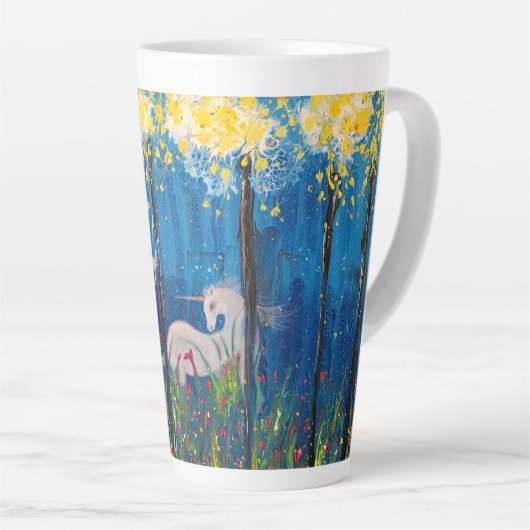 Kairos Frauen und Unicorn Fantasy Kunst, Dichtung Milchtasse (Rechte Ecke)