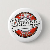 Kairouan tunisia Vintages Logo Button (Vorderseite)