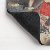 Kaiser Akbar, das den Fluss den Ganges kreuzt Mousepad (Ecke)