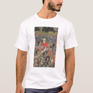 Kaiser Akbar, das den Fluss den Ganges kreuzt T-Shirt