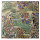 Kaiser Akbar (r.1556-1605) am Kampf von Samal Fliese (Vorderseite)