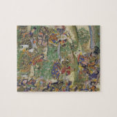 Kaiser Akbar (r.1556-1605) am Kampf von Samal Puzzle (Horizontal)