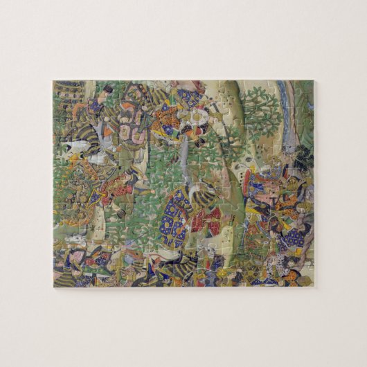 Kaiser Akbar (r.1556-1605) am Kampf von Samal Puzzle (Horizontal)