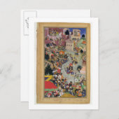 Kaiser Akbar (r.1556-1605) schießt am S Postkarte (Vorne/Hinten)