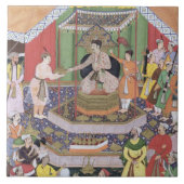 Kaiser Akbar (r.1556-1605) unterhalten durch Fliese (Vorderseite)
