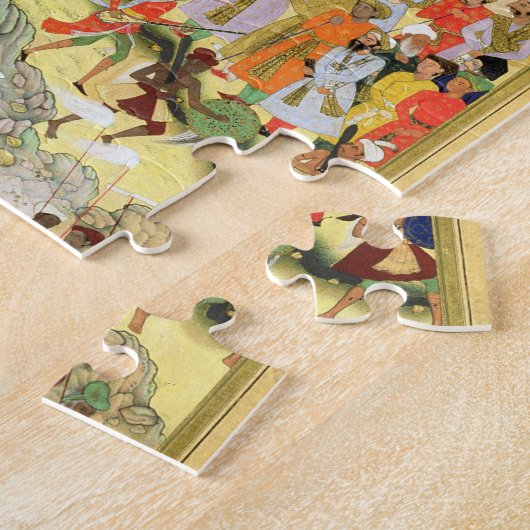 Kaiser Akbars triumphierender Eintritt in Surat, Puzzle (Seite)