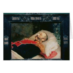 Kaiser Alexander II auf seinem Sterbebett, 1881