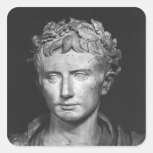 Kaiser Augustus Quadratischer Aufkleber