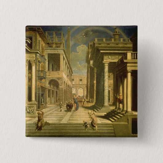 Kaiser Augustus und der Sibyl, 1535 Button (Vorderseite)