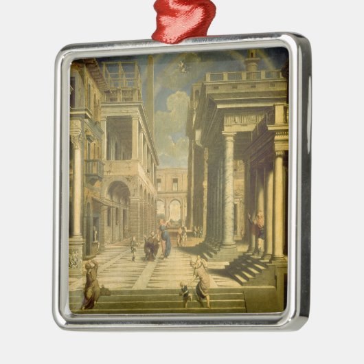 Kaiser Augustus und der Sibyl, 1535 Ornament Aus Metall (Links)