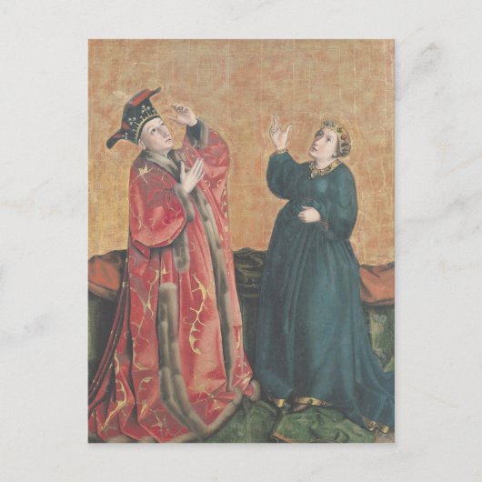 Kaiser Augustus und Tiburtiner Sibyl Postkarte (Vorderseite)