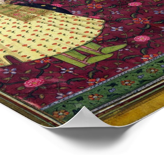 Kaiser Aurangzeb im Alter Poster (Ecke)