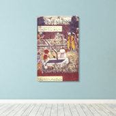 Kaiser Babur und sein Architektenplan Leinwanddruck (Insitu (Holzboden))