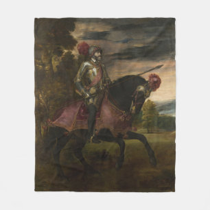 Kaiser Charles V. auf Horseback (von Tizian) Fleecedecke