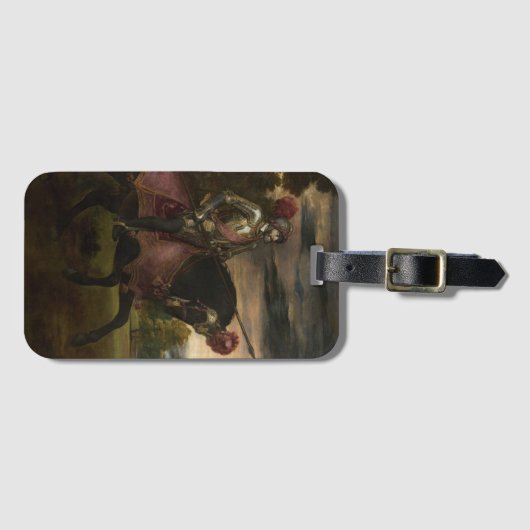 Kaiser Charles V. auf Horseback (von Tizian) Gepäckanhänger (Vorderseite (Horizontal))