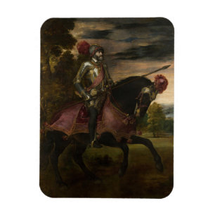 Kaiser Charles V. auf Horseback (von Tizian) Magnet