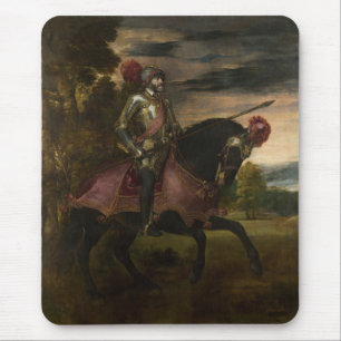Kaiser Charles V. auf Horseback (von Tizian) Mousepad