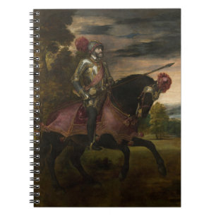 Kaiser Charles V. auf Horseback (von Tizian) Notizblock