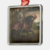 Kaiser Charles V. auf Horseback (von Tizian) Ornament Aus Metall (Links)