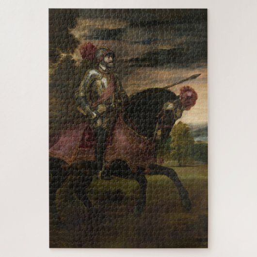 Kaiser Charles V. auf Horseback (von Tizian) Puzzle (Vertikal)