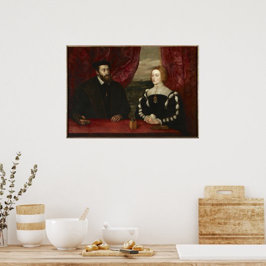 Kaiser Charles V. und Kaiserin Isabella Poster (Küche)