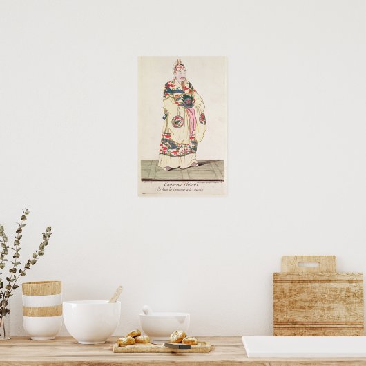 Kaiser Chinesisch in feierlicher Kostüm Poster (Küche)