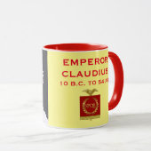 Kaiser Claudius Kaffee-Tasse Tasse (VorderseiteRechts)