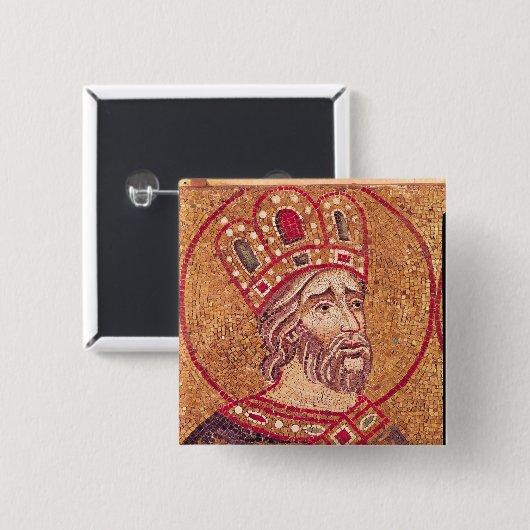 Kaiser Constantine I das große Button (Vorne & Hinten)