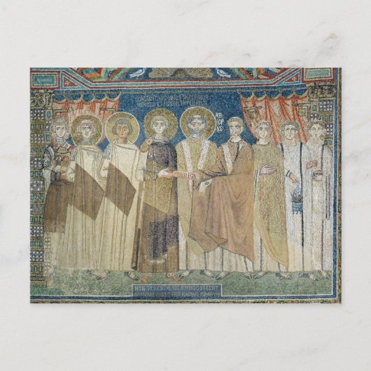 Kaiser Constantine IV gewährt Steuerbefreiung Postkarte (Vorderseite)