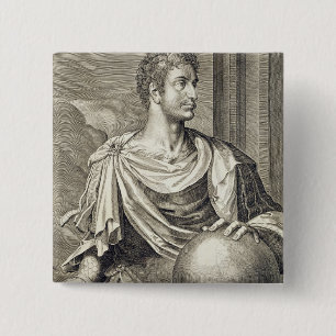 Kaiser D. Octavius Augustus (ANZEIGE 63 BC - 14) Button