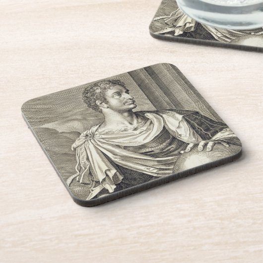 Kaiser D. Octavius Augustus (ANZEIGE 63 BC - 14) Getränkeuntersetzer (Linke Seite)