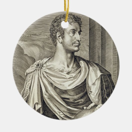 Kaiser D. Octavius Augustus (ANZEIGE 63 BC - 14) Keramik Ornament (Vorne)