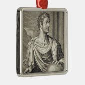 Kaiser D. Octavius Augustus (ANZEIGE 63 BC - 14) Silbernes Ornament (Rechts)