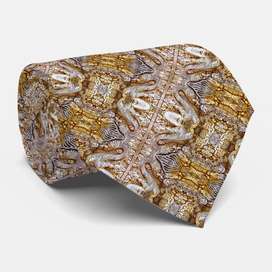 Kaiser Dragon Classic Gold Satin Foulard Krawatte (Gerollt)