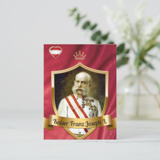 Kaiser Franz Josef Postkarte (Stehend Vorderseite)