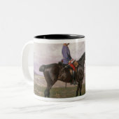 Kaiser Franz Joseph I auf seinem österreichischen Zweifarbige Tasse (Vorderseite Links)