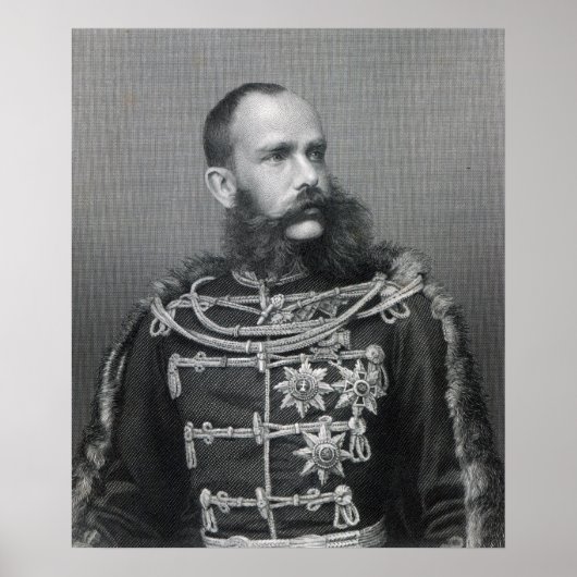 Kaiser Franz Joseph I. von Österreich Poster (Vorne)