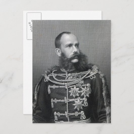 Kaiser Franz Joseph I. von Österreich Postkarte (Vorne/Hinten)