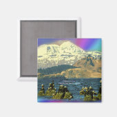 Kaiser Gänse in Chiniak Bay in der Nähe von Chinia Magnet (Vorderseite/Rückseite)