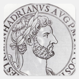 Kaiser Hadrian Quadratischer Aufkleber