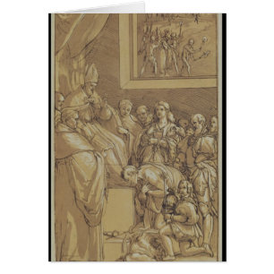 Kaiser Henri IV an den Füßen von Papst Gregory