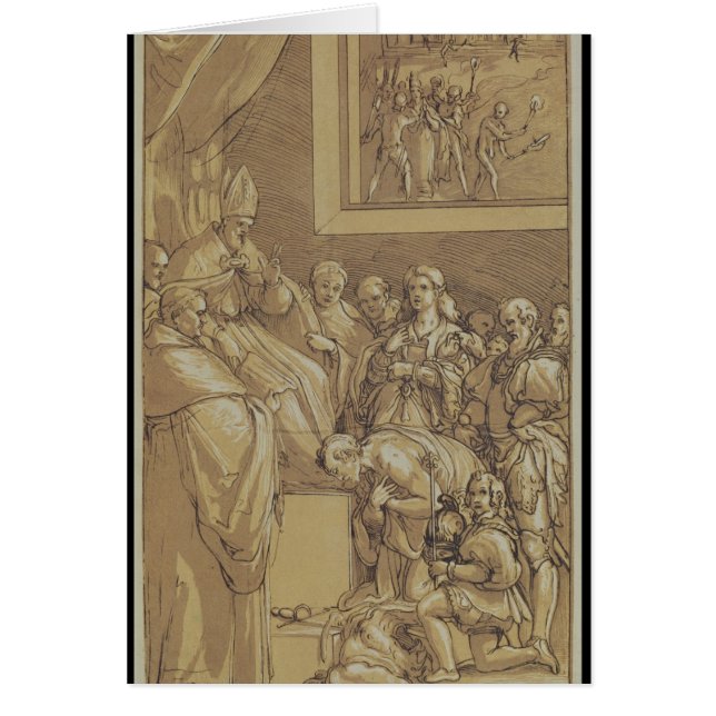 Kaiser Henri IV an den Füßen von Papst Gregory (Vorne)